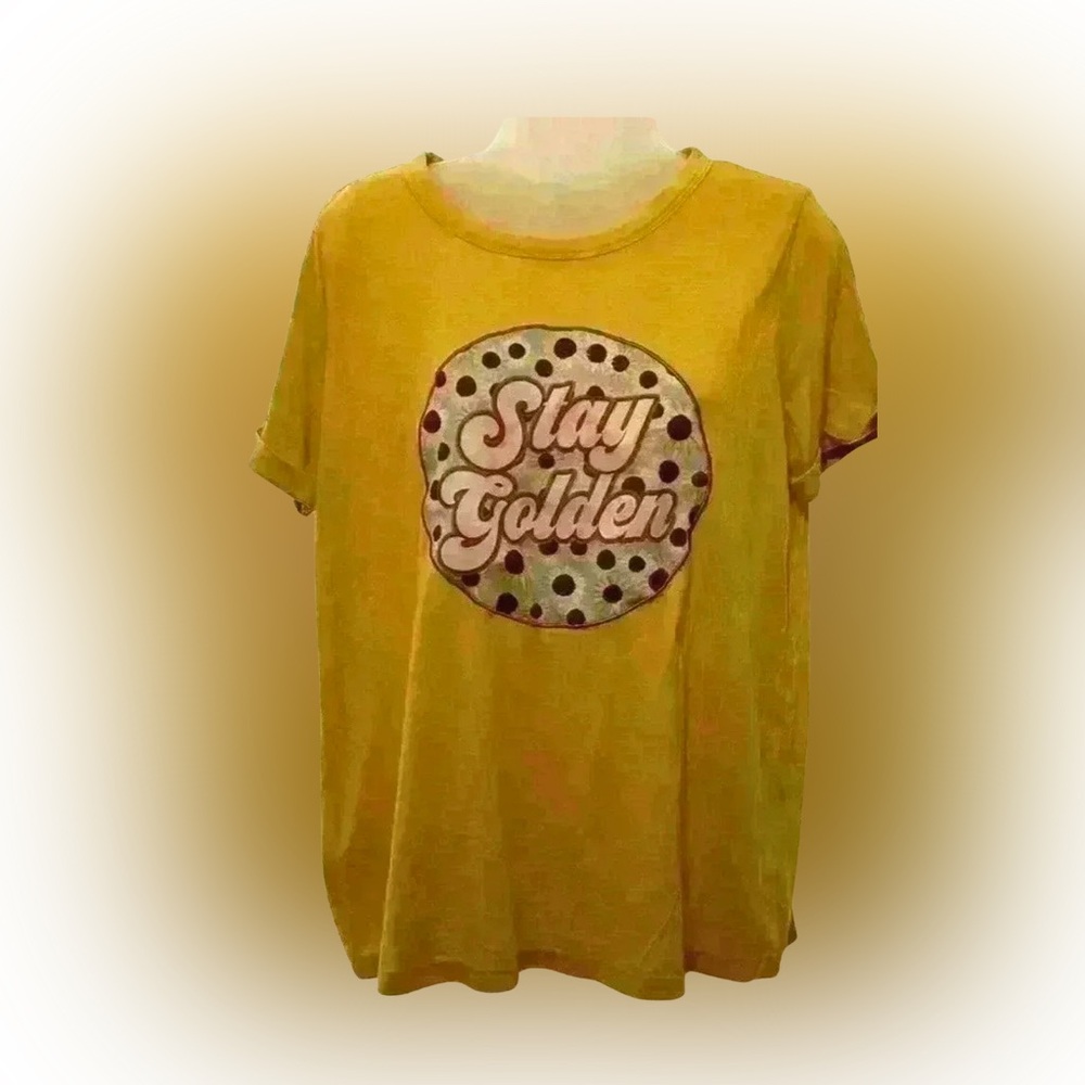 Southern Grace “Stay‎ Golden” Boutique Tee Size Large